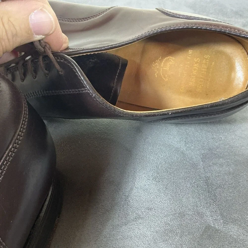 Alden Shell Cordovan 9.5 D Brooks Brothers Color 8 Oxblood Cap Toe Men’s Shoes